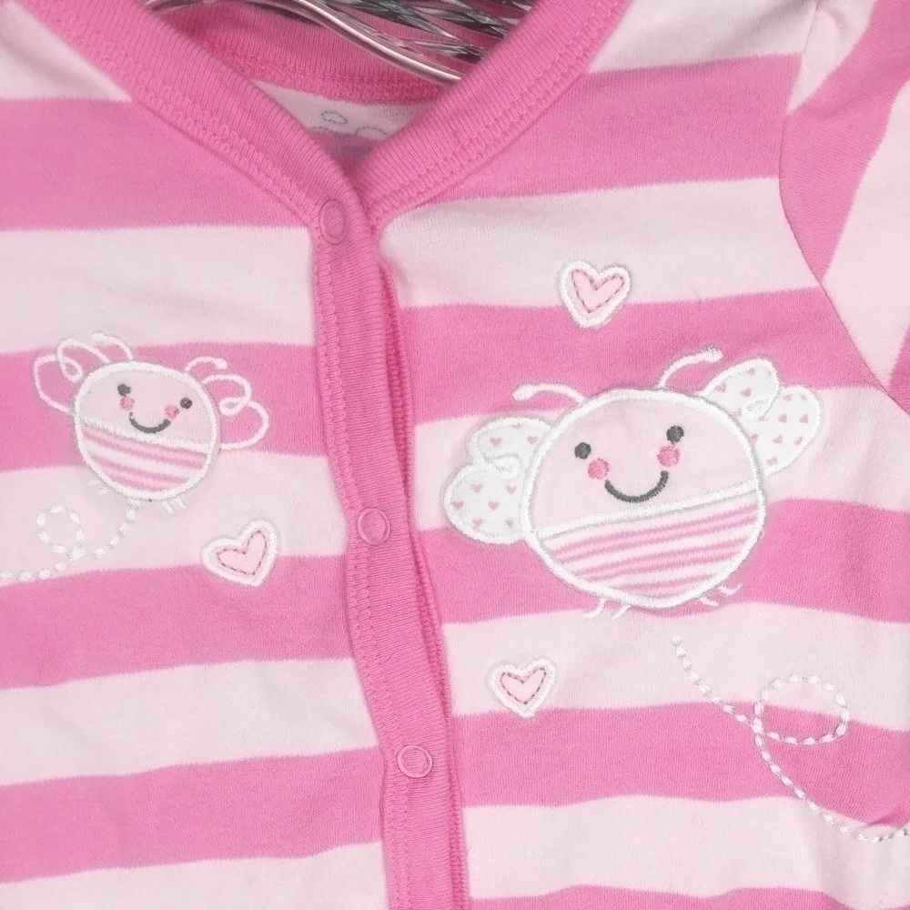 THE CHILDREN'S PLACE | pink striped onesie
